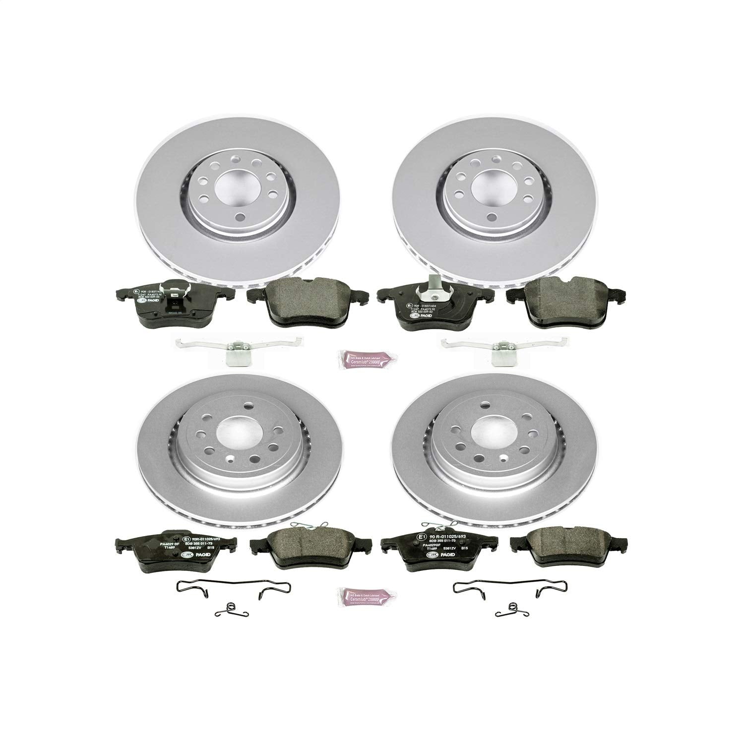 Euro-Stop Brake Kit Power Stop ESK5348 For Saab 9-3 2003-2011 [Model Specific]
