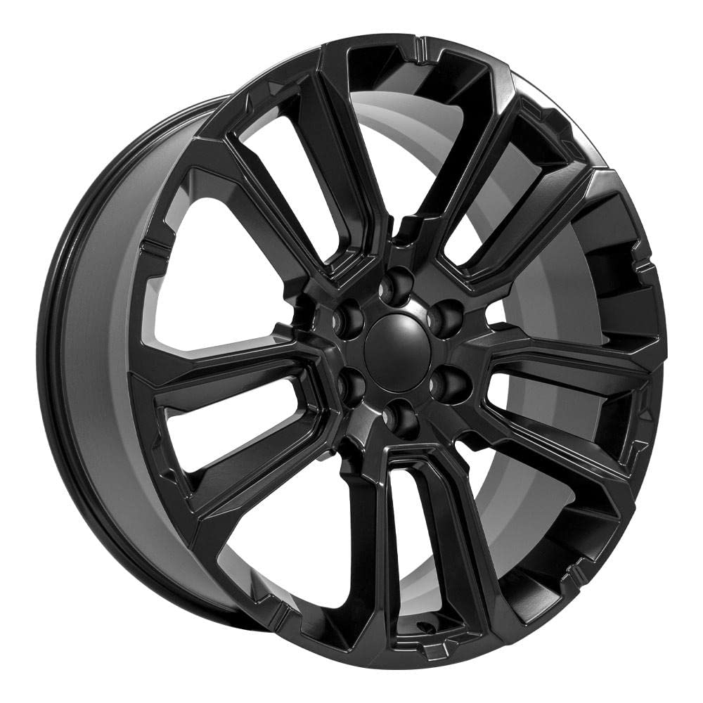 24 Inch OE Wheels CV68 Rim Fits Suburban 1500 High Country Style 6x139.7 24x10 Satin Black - Hollander 14088 (1)
