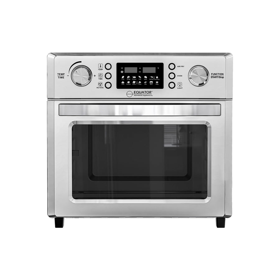 Equator 5-in-1 Countertop Air Fryer Oven + Convection + Pizza + Grill + Dehydrator Stainless Steel | 0.93 cu.ft | 110V | 360° Air Circulation System