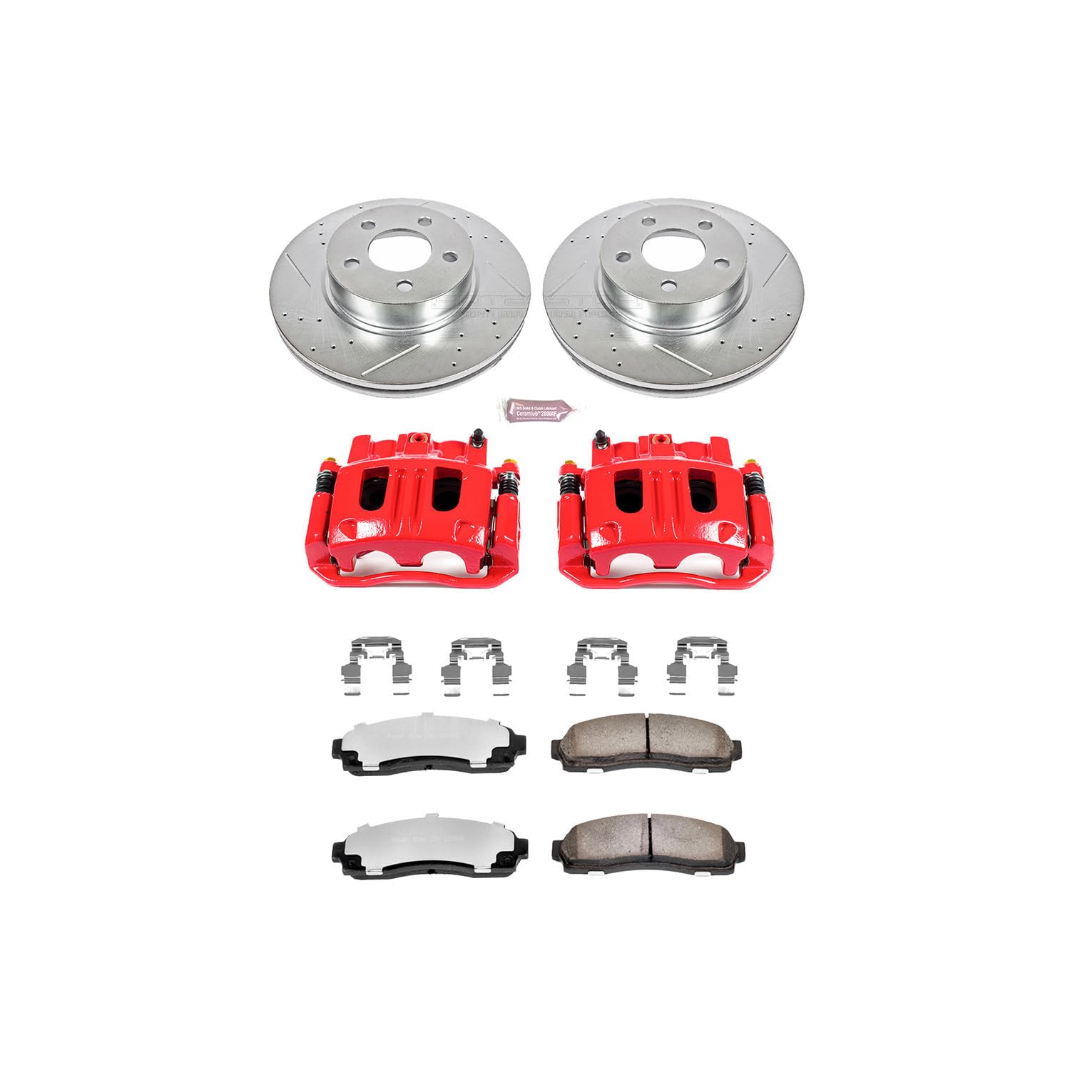 Power Stop Front KC1923A-36 Z36 Truck and Tow Brake Kit with Calipers For Ford Explorer Sport Trac 2003-2005 [Model Specific]