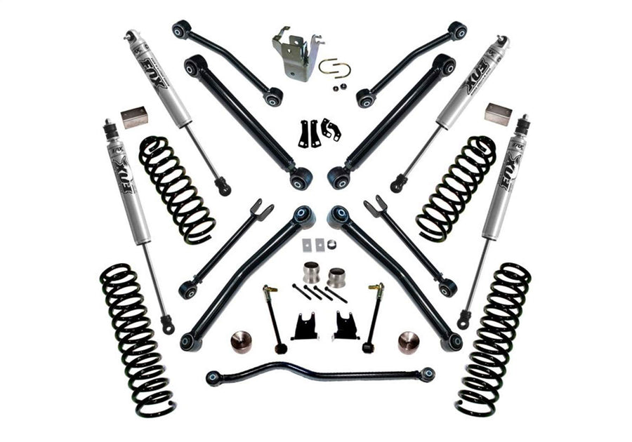 SUPERLIFT SUSPENSION RealTruck 4" Lift Kit for Jeep Wrangler JK | Complete Lift Kit with Front & Rear Fox 2.0 Series Shocks and Control Arms | K996F | Fits 2007-2018 Jeep Wrangler JK 2 Door