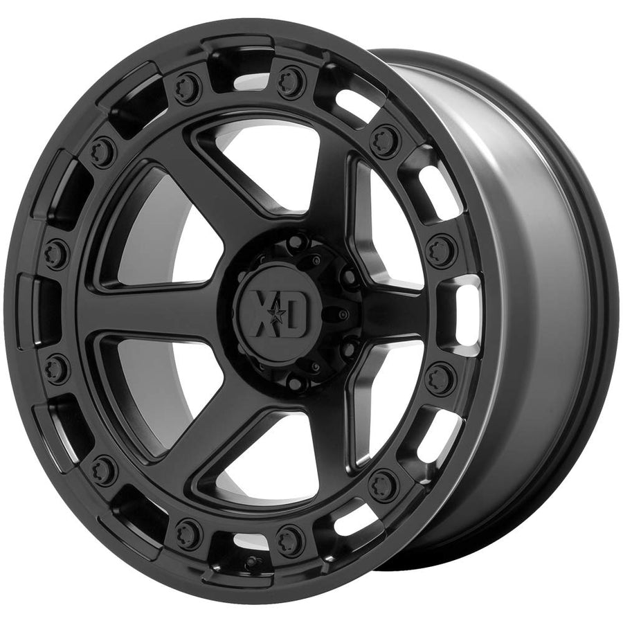 Xd862 Raid Satin Black Wheel XD Wheels with Alloy Steel (17 x 9. inches /6 x 66 mm, 0 mm Offset)