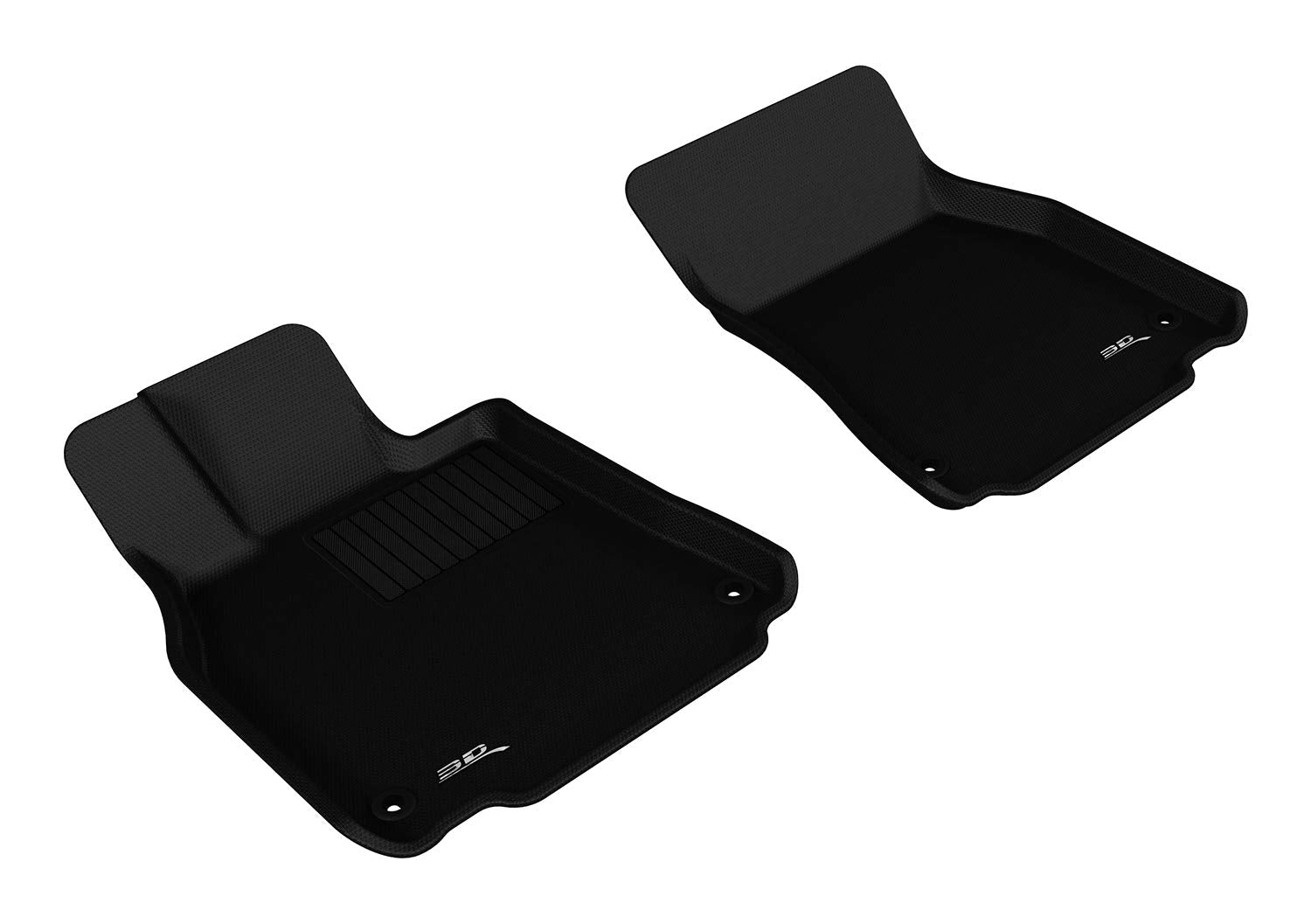 MAXpider 3D Custom Fit Kagu Floor Mat (Black) Compatible with Lexus LS460/LS460L Rwd 2007-2012 - R1