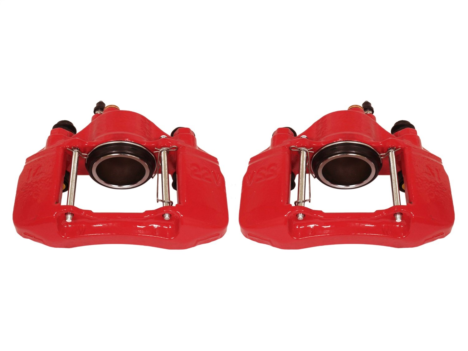 Power Stop S1336A Front Pair of High-Temp Red Powder Coated Calipers For Ford Escort 1991-2003, Mazda MX-3 1992-1995, Mazda Protege 1990-1998, Mercury Tracer 1991-1999 [Model Specific]