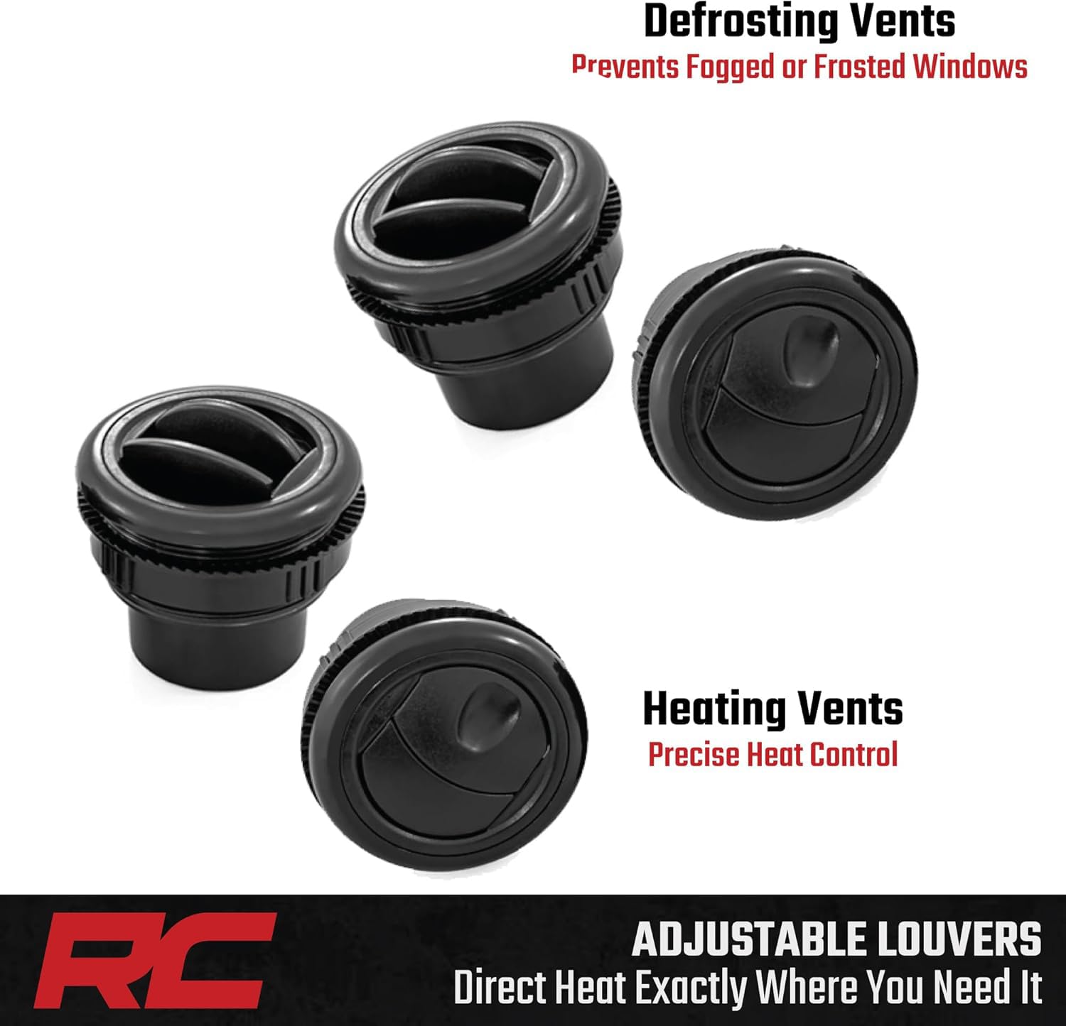 Cab Heater Rough Country for Polaris General XP 4 & XP 1000-16,000 BTU UTV Heater Kit with Fast Cabin Warm-Up & Defrost, Complete Install Kit, Factory-Like Fit