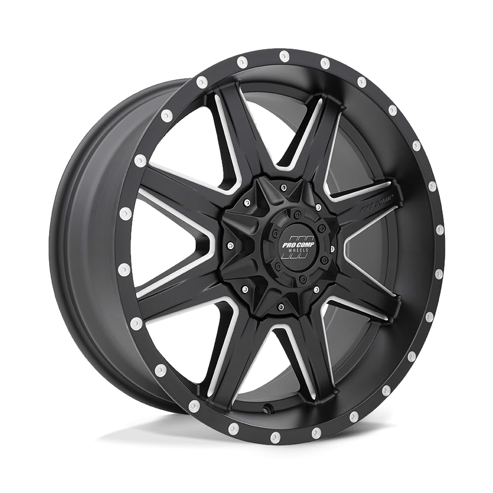 Pro Comp PXA48 Alloys 20X9 8X6.5 S-BLK MILL 0MM - PXA5148-298250