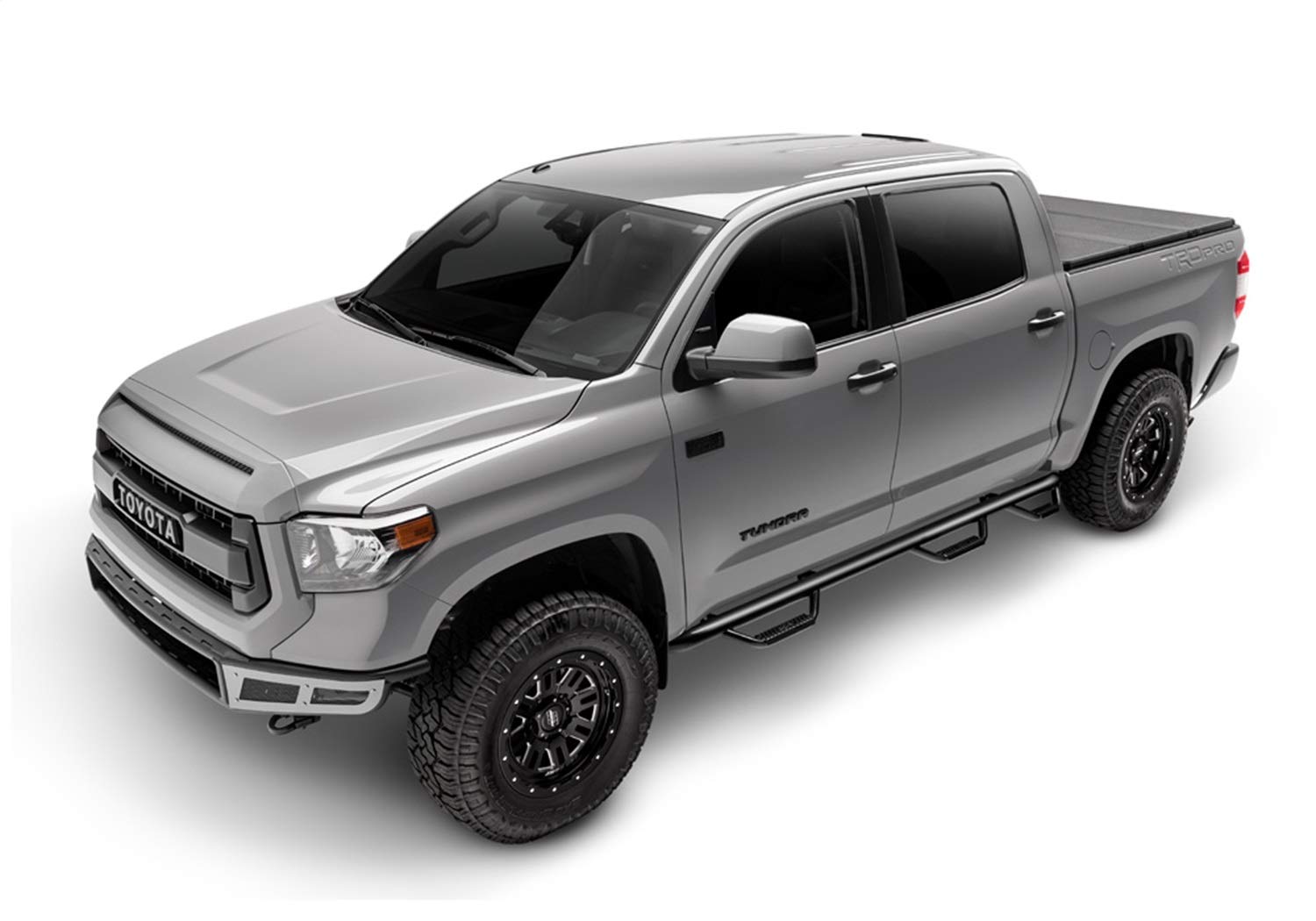 N-Fab Steps Nerf | Gloss Black, Wheel-to-Wheel w/ Bed Access | C01105CC-6 | Fits 2001-2006 Chevrolet/GMC 2500 / 3500 Crew Cab 6.5' Standard Bed, SRW Gas / Diesel