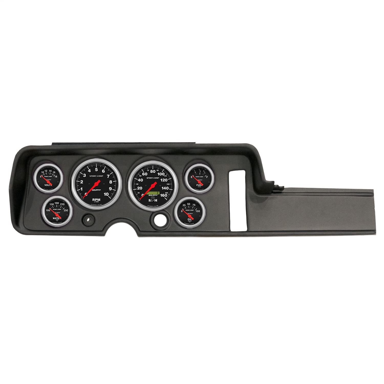 AutoMeter Dash Kit Direct Fit, (3 3/8" X2, 2 1/16" X4), Pontiac GTO/Lemans 68, Sport-Comp (2906-11)