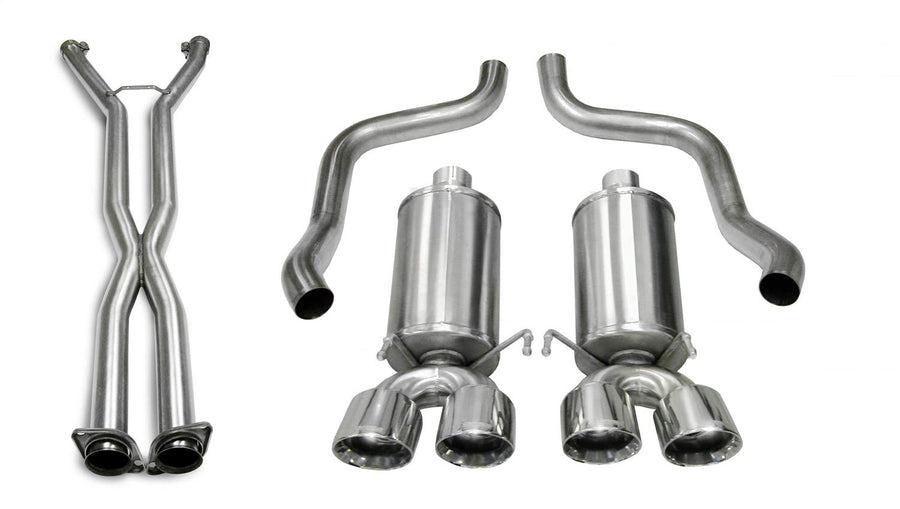 Cat-Back 2.5 IN Twin 3.5 IN Tips (14469CB6) Xtreme Sound Level | 2006-2008 Corvette C6 Auto 6 Polished