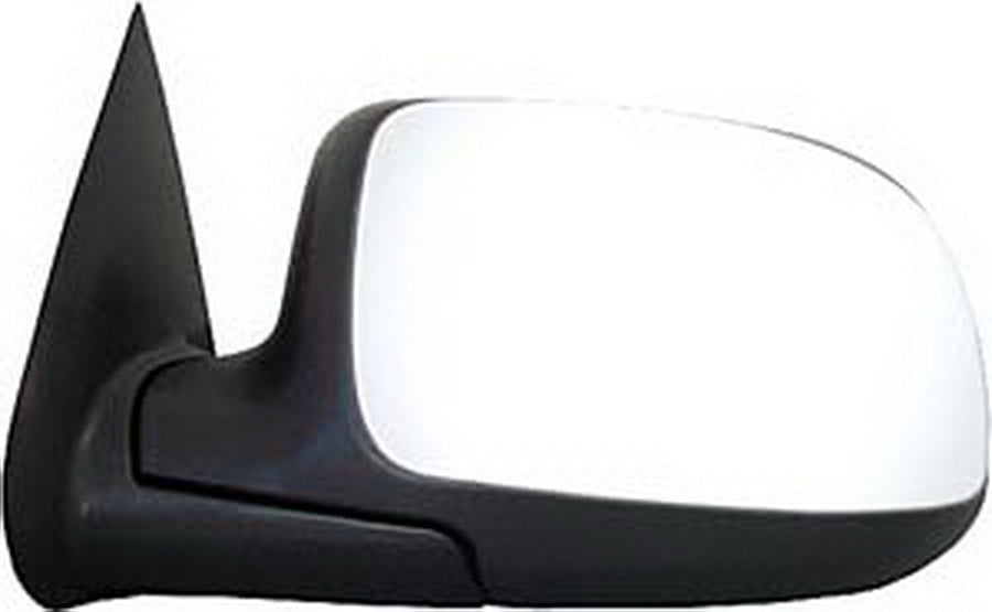 CIPA 27374 OE Style Chevrolet/GMC Chrome Power Replacement Driver Side Mirror, Black with Chrome Cap