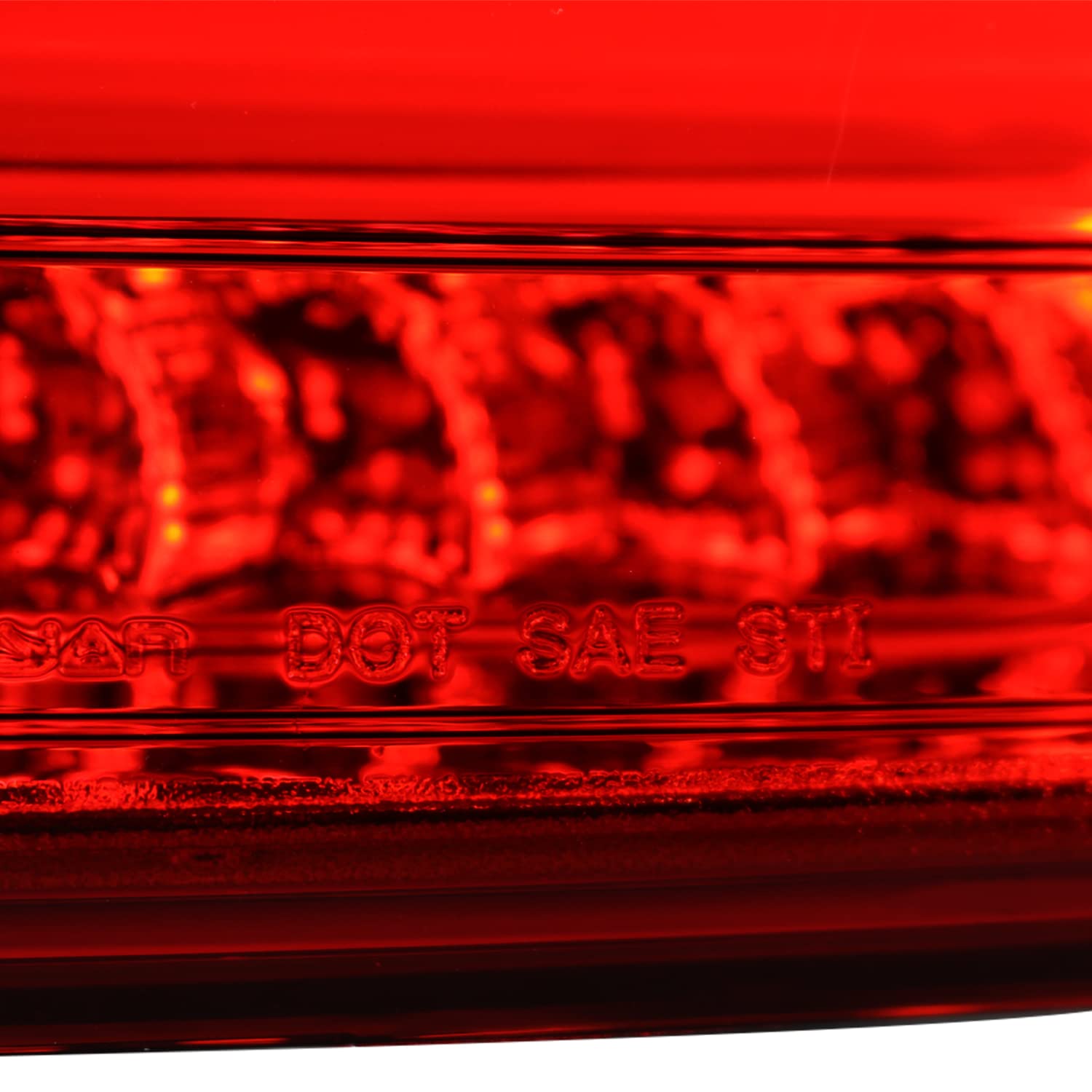 Red LED Bar Tail Lights SPEC-D TUNING Compatible with 2015-2017 Volkswagen Golf GTI Models, Left + Right Pair Assembly
