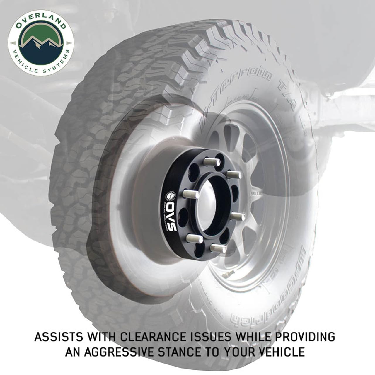 5x4.5 to 5x5 1.25" Wheel Spacer/Adaptor (Pair) - Overland Vehicle Systems (6x5.5 1.25" Wheel Spacer (Pair))