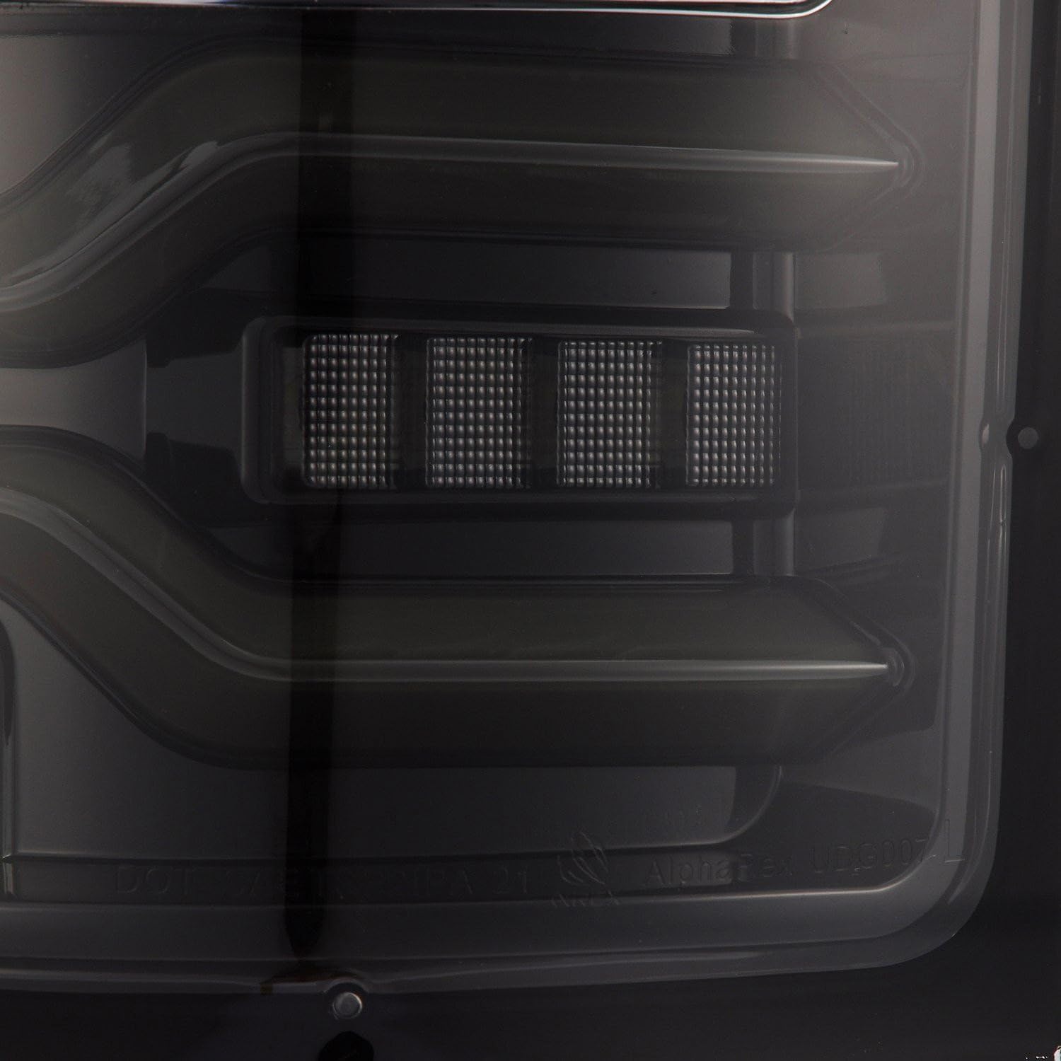 19-21 Dodge Ram 1500 AlphaRex Luxx-Series LED Tail Lights Alpha-Black w/Activ Light/Seq Signal