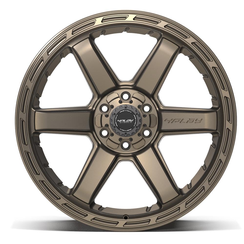 22 Inch 4PLAY Wheels Rim 4P63 Fits 6x135 & 6x139.7 22x10 Satin Bronze (1)