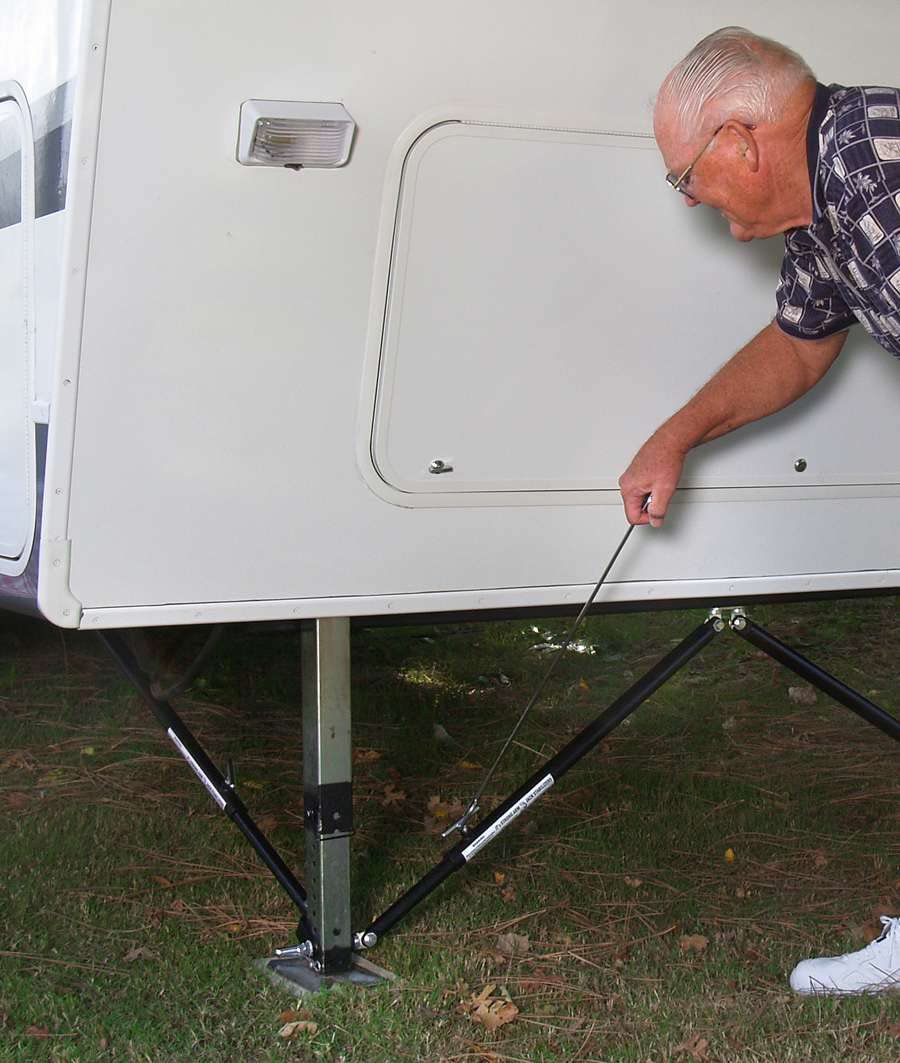 RV Jack Stabilizer JT's Strong Arm Replacement T-Handle Tightening Tool, Helps Tighten T-Bolts from a Standing Position - 314602