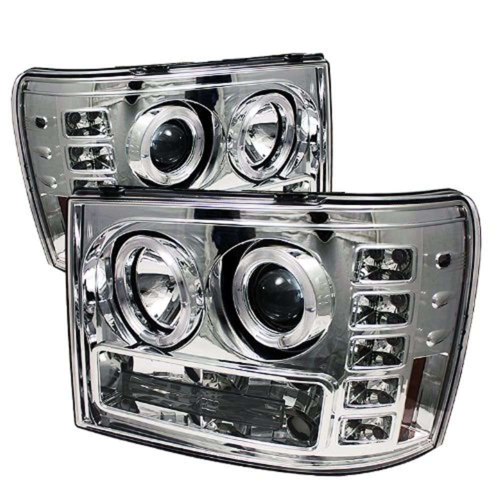 Chrome Halogen Projector Headlight Spyder Auto GMC Sierra 1500/2500/3500/GMC Sierra Denali