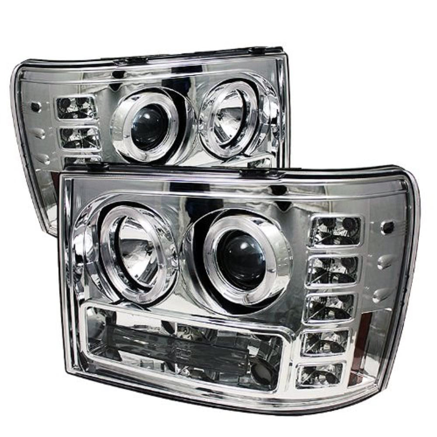 Chrome Halogen Projector Headlight Spyder Auto GMC Sierra 1500/2500/3500/GMC Sierra Denali