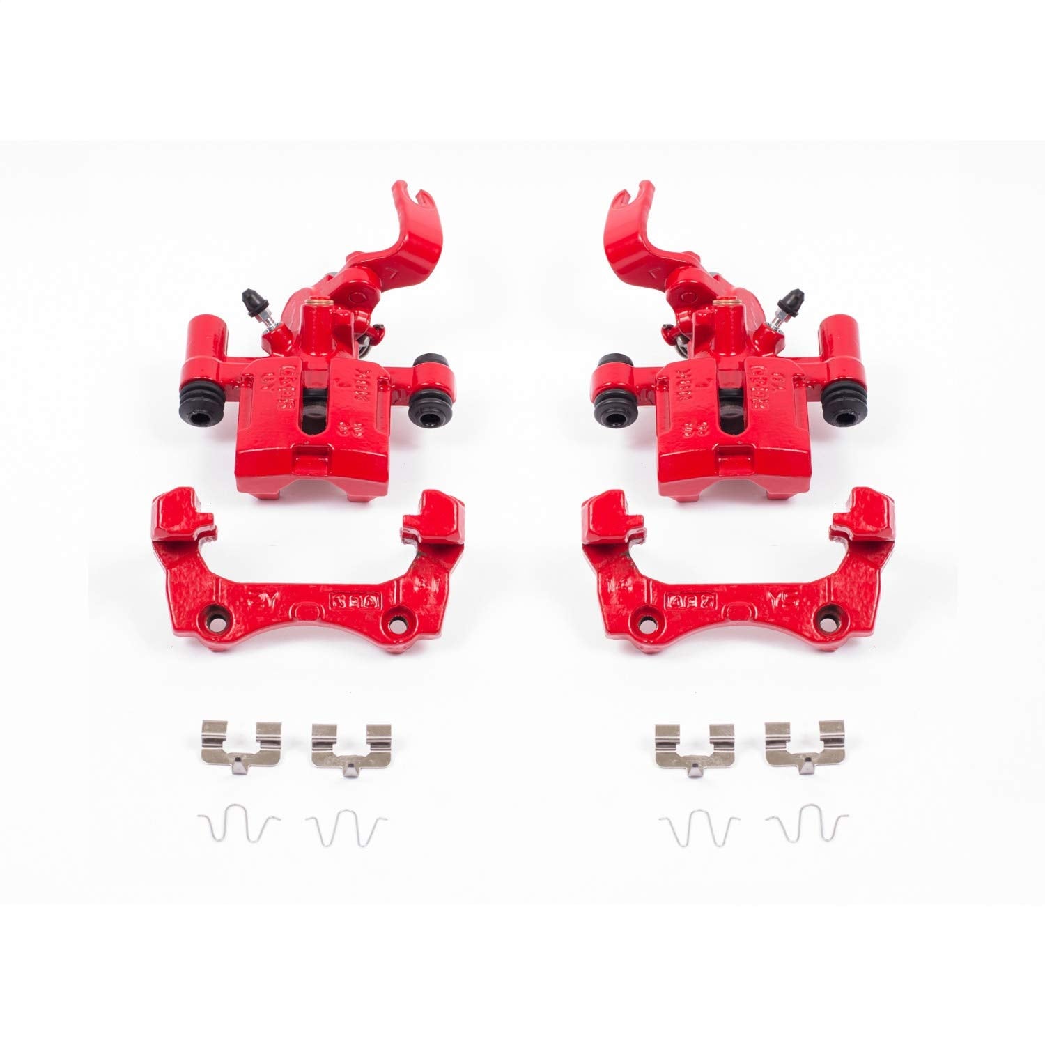 Power Stop Pair of High-Temp Red Powder Coated Rear Calipers for Mazda Miata 1994-1997, Mazda Miata 1999-2002 [Model Specific]