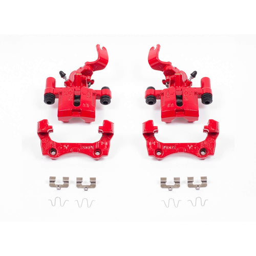 Power Stop Pair of High-Temp Red Powder Coated Rear Calipers for Mazda Miata 1994-1997, Mazda Miata 1999-2002 [Model Specific]