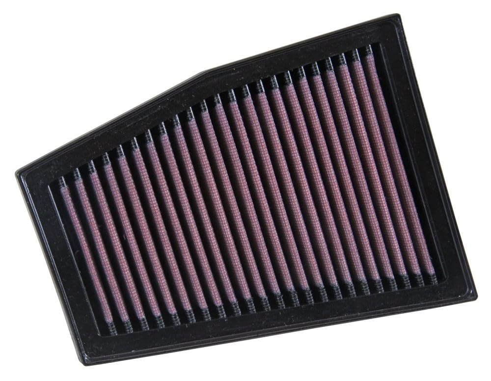 K&N Engine Air Filter: Washable, Increase Power & Acceleration, Premium, Replacement Car Air Filter: Compatible with 2010-2015 AUDI (RS4, RS5, A4, A5), 33-3032