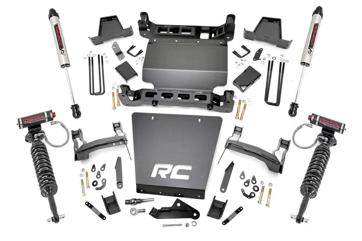7" Lift Kit with Vertex Coilovers/V2 Rear Shocks for Chevy Silverado & GMC Sierra 1500 Rough Country (2014-2016)