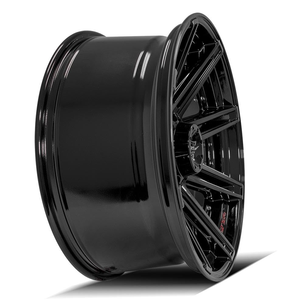 4PLAY 22x10 Wheel for Chevy-GMC 4P08 Brushed Black Rim 4P08-22100-8180-24BBT