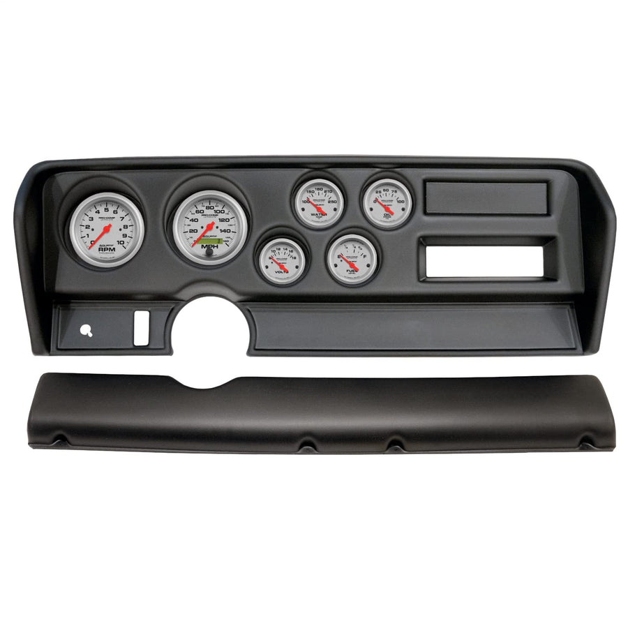 AutoMeter Dash Kit Direct Fit, (3 3/8" X2, 2 1/16" X4), Pontiac GTO No Ac 70-72, Ultra-Lite (2914-13)