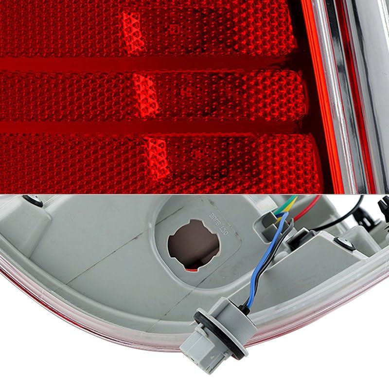 Halogen Upgrade to OE+ Chrome Interior LED Tail Light Spyder 2009-18 Ram 1500 2500 3500- Reverse-T20(Included) - OE Set (Come w/Harness fit Halogen Model)