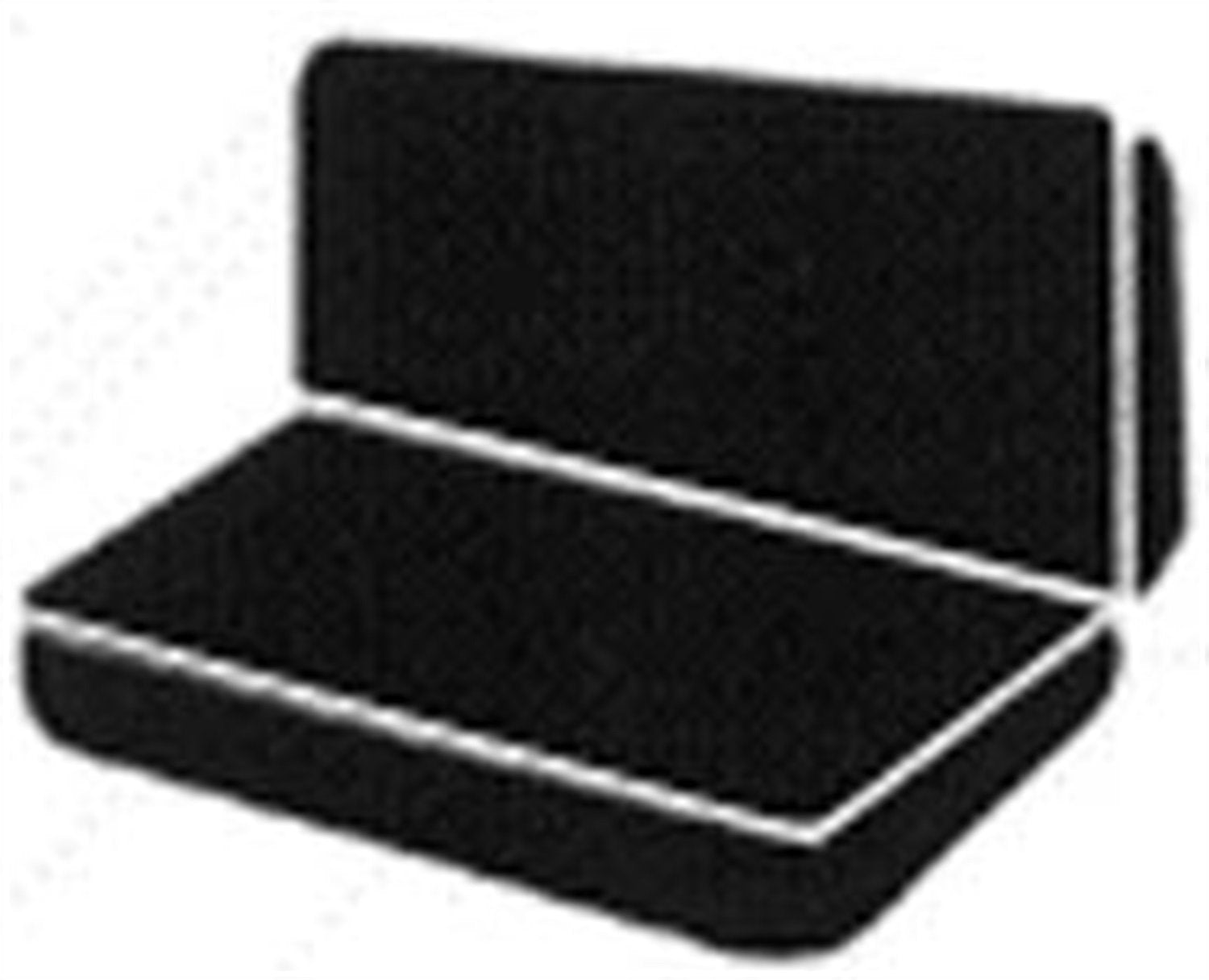 Custom Fit FIA TR42-8 BLACK Rear Seat Cover Bench Seat - Saddle Blanket, (Black)