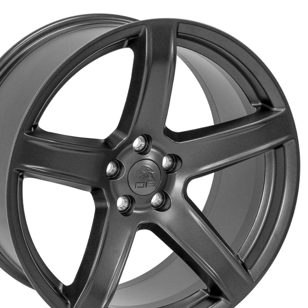 20 Inch OE Wheels DG22 Rim Fits Charger/Challenger SRT Hellcat Style 5x115 20x9.5 Satin Gunmetal - Hollander 2640 (1)