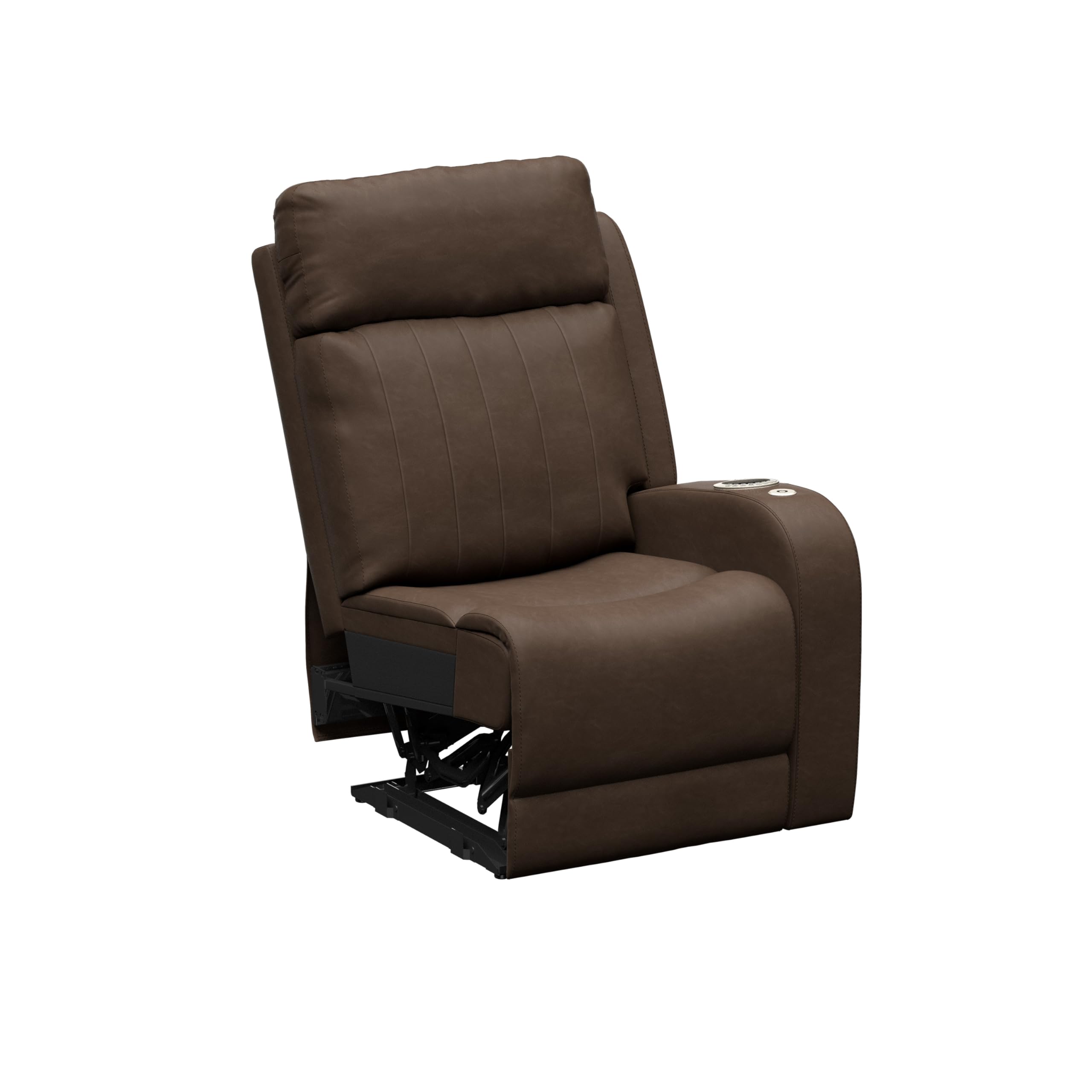 Thomas Payne Seismic Series Signature Satula RV Theater Seating Left Arm Recliner with Power Adjustable Lumbar, Headrest, Reclining, Heating, Massage, Integrated Cupholder Controls - 2024044193
