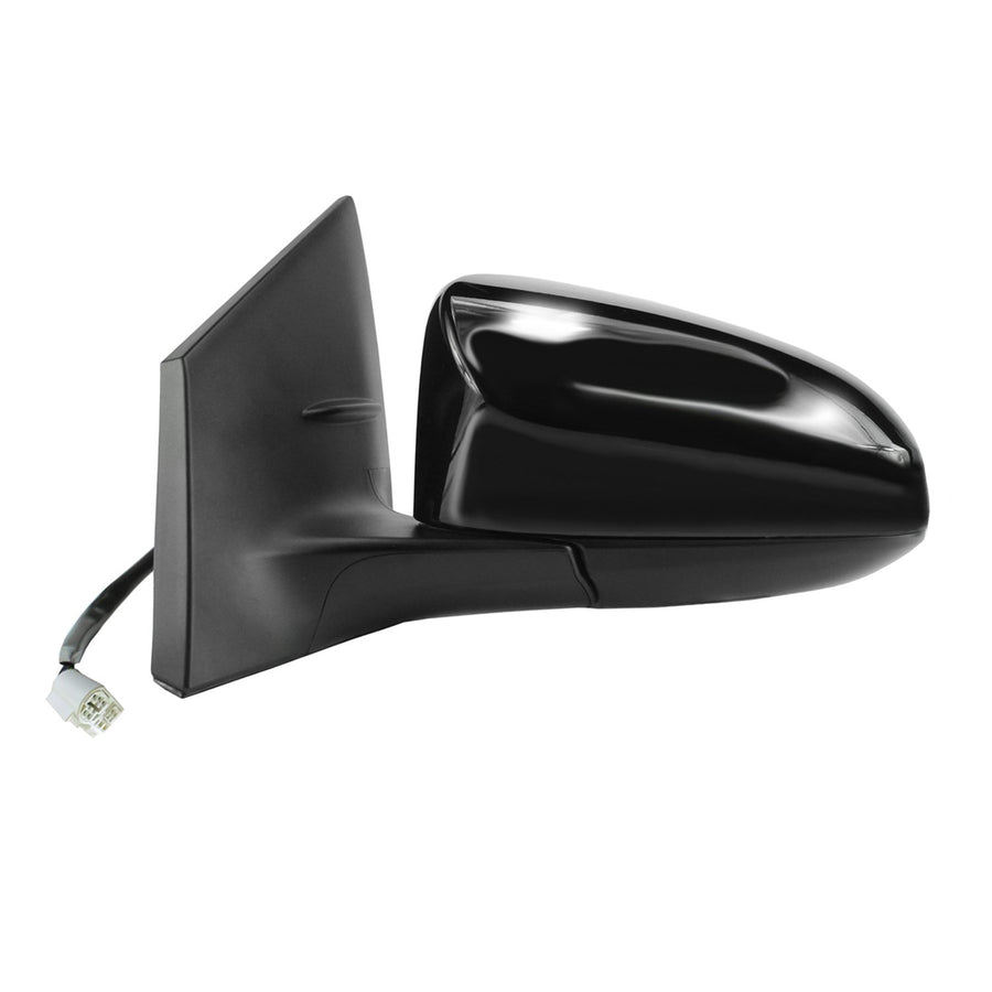 Heated Power Driver Side Mirror for Toyota Corolla, Black, w/PTM Cover, Foldaway, Driver Side
