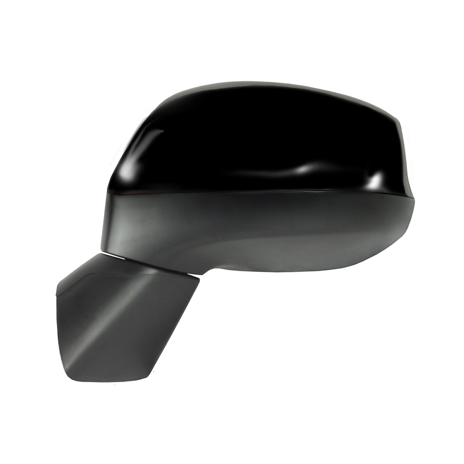 Fit System Driver Side Mirror for Civic Sedan, Civic Coupe, Black PTM, Foldaway, Manual