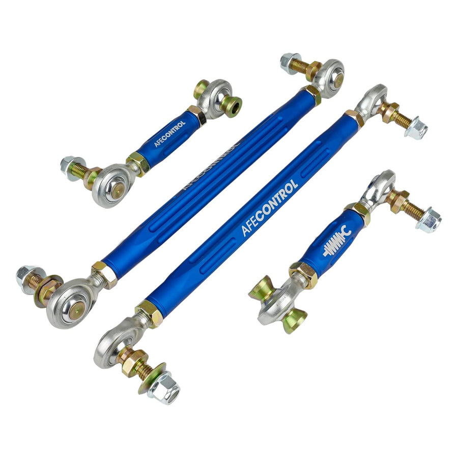 aFe CONTROL Blue Adjustable End Link Set BMW M2 (F87) 15-21/M3/M4 (F80/82/83) 15-20 L6-3.0L (tt) N55/S55 442-502001-L