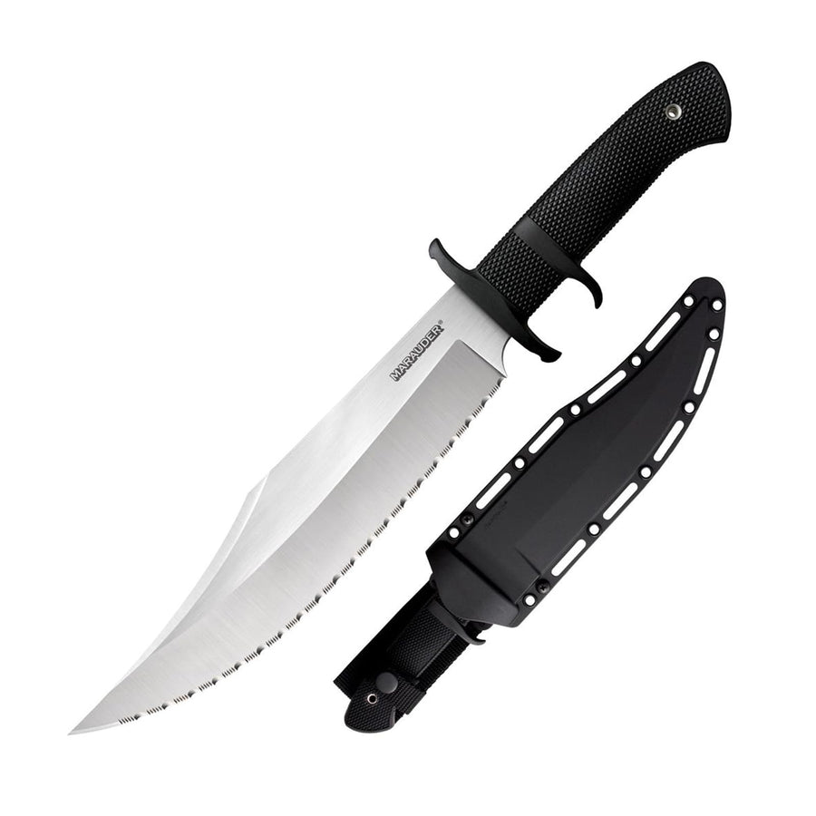 Cold Steel 9" Marauder Japanese AUS8A Clip Point Serrated Edge Blade 5.125" Kray-Ex Handle Tactical Outdoor Hunting Fixed Blade Knife