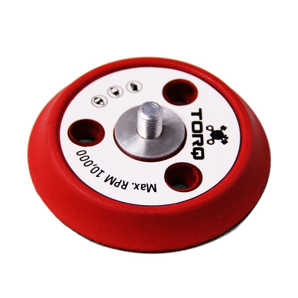 Chemical Guys BUFLC_200 Torq R5 Dual-Action Backing Plate with Hyper Flex Technology, Red (3 Inch)
