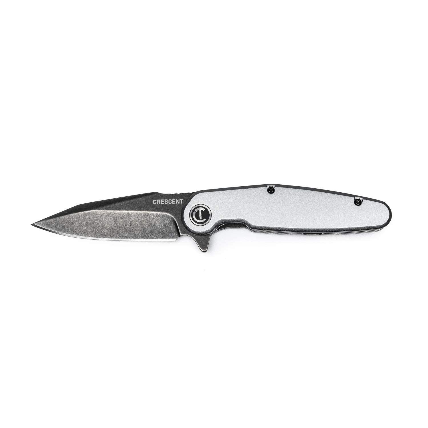 Crescent Harpoon Blade 3-1/2 Inch Aluminum Handle Pocket Knife - CPK350A