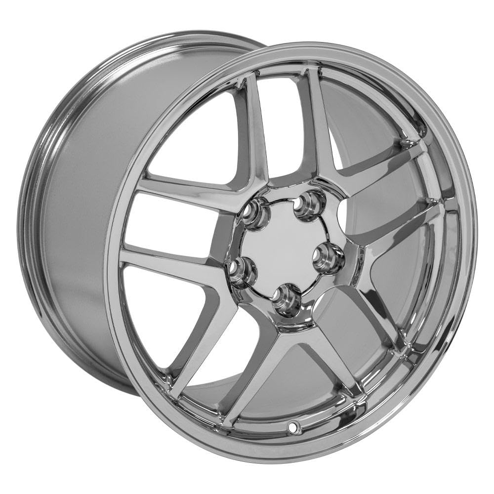 CV04 OE Wheels 18 Inch Rim Fits Corvette C5 Z06 Style 5x120.65 18x10.5 Chrome - Hollander 5124 (1)