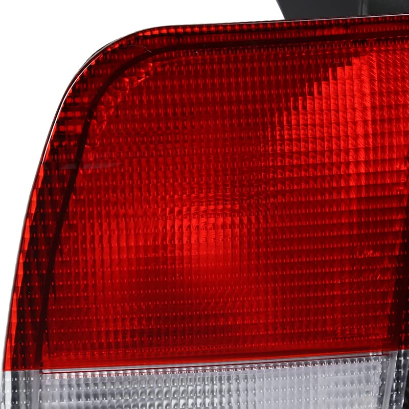 Red Tail Lights SPEC-D TUNING Compatible with 1996-1998 Honda Civic 4-Door Sedan, Left + Right Pair Assembly