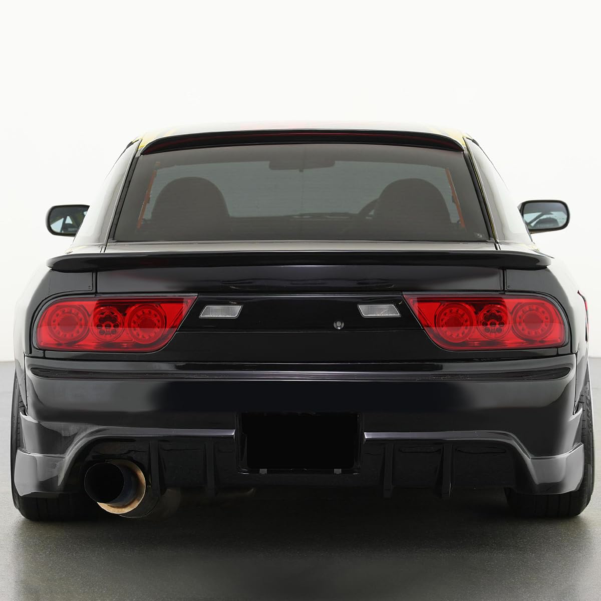 Full LED Chrome Red Tail Lights SPEC-D TUNING Compatible with 1991-1998 Nissan 180SX RPS13 / 240SX S13 & S14 JDM, Left + Right Pair Assembly