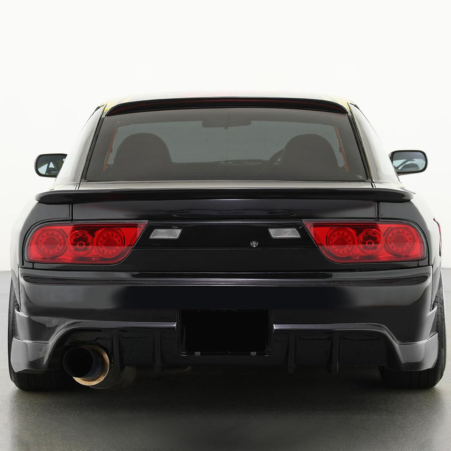 Full LED Chrome Red Tail Lights SPEC-D TUNING Compatible with 1991-1998 Nissan 180SX RPS13 / 240SX S13 & S14 JDM, Left + Right Pair Assembly