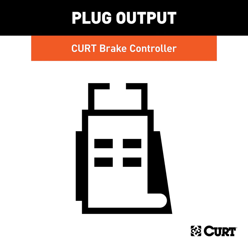 CURT Quick Plug Electric Trailer Brake Controller Wiring Harness, Fits Mazda Select CX-50, CX-70, CX-90