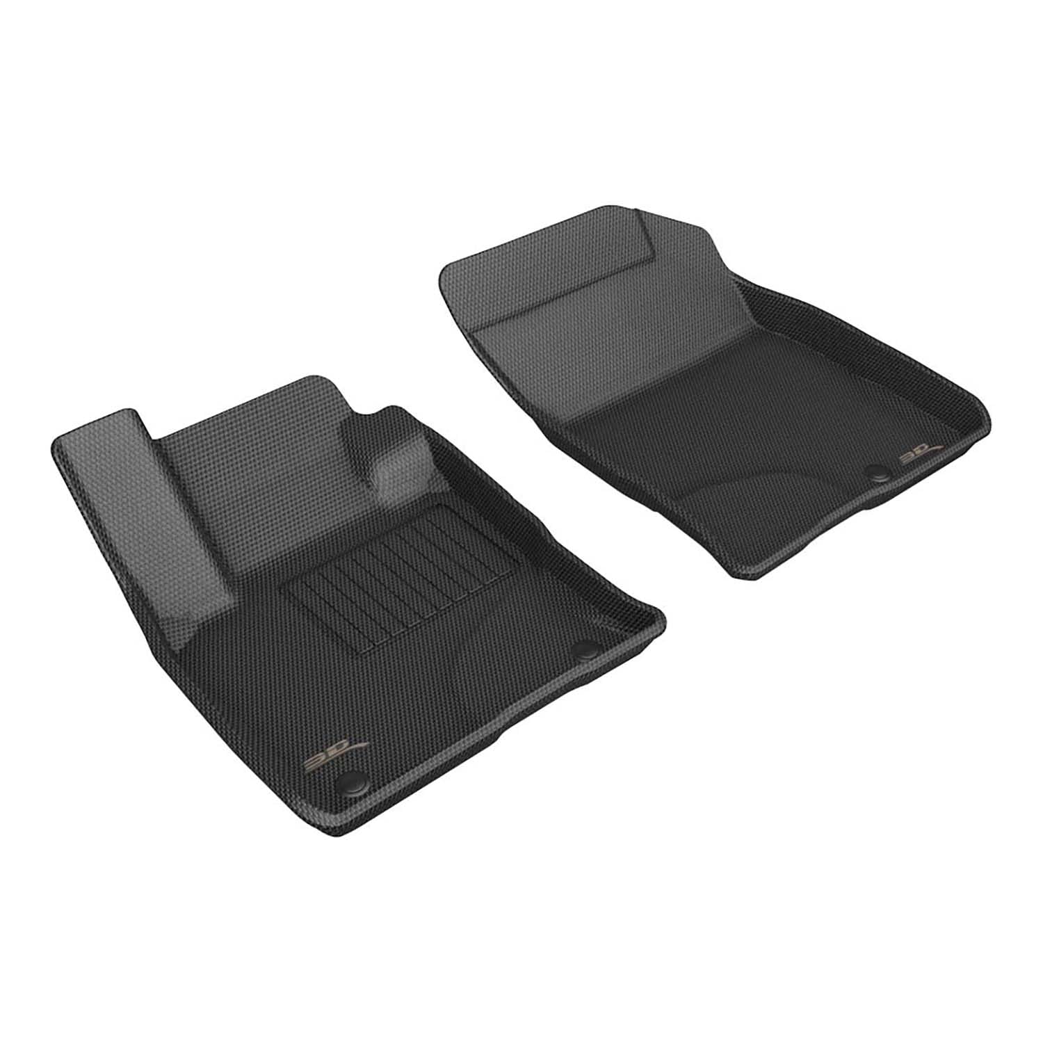 Kagu Floor Mat 3D MAXpider Custom Fit (Black) Compatible with Lincoln Corsair 2020-2026 - Front Row