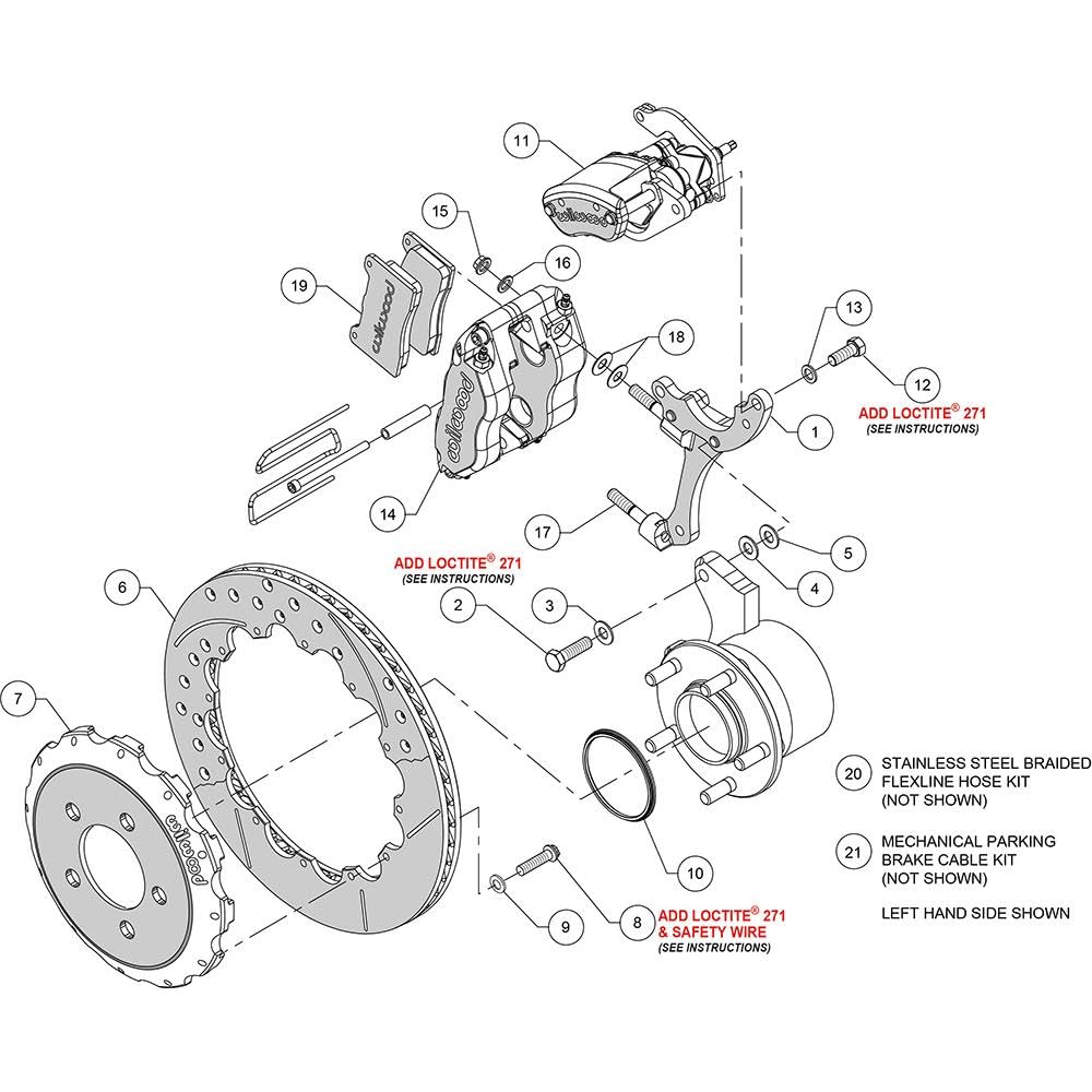 Rear NDPR / Kit, MC4 12.88, Drilled