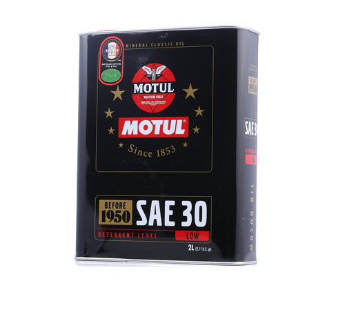 Classic Motul SAE 30 Mineral Engine Oil 2-liter