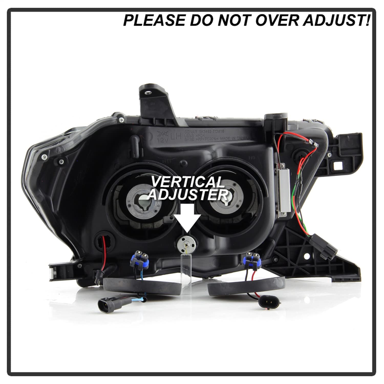 Projector Headlight Spyder - (PRO-YD-TT16-LB-BSM)