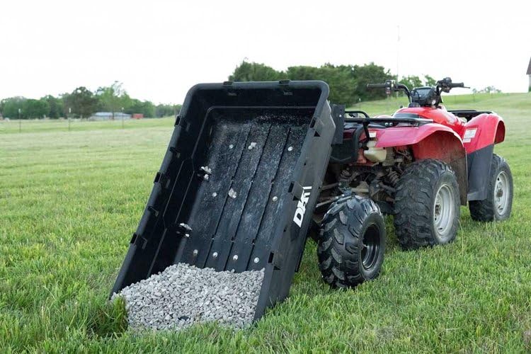 1100 lb. Poly Utility Trailer DK2 | MMTATV | 3.85 x 5.35-ft | Built for ATV Use | 1100 lb. Payload Capacity Poly Bucket & Steel Frame | 2” Ball/Coupler Size | 18” Tires