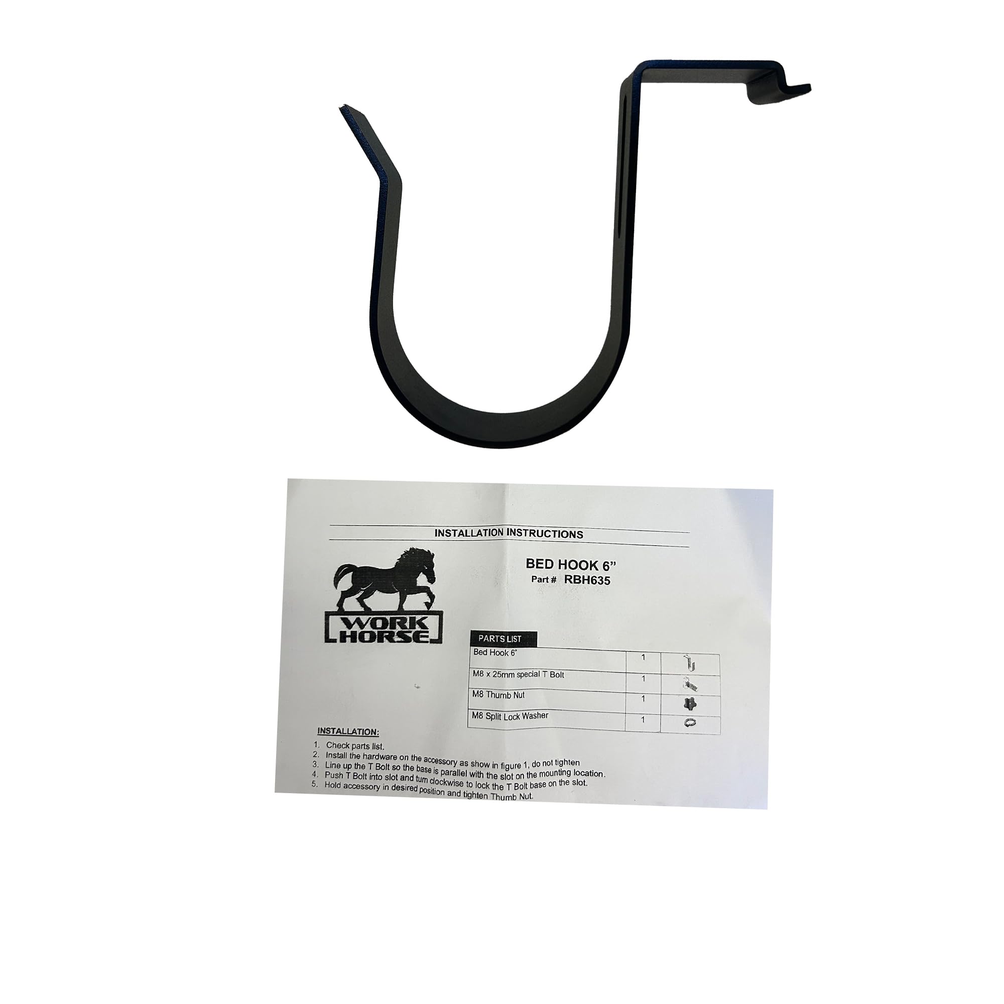 Off Road Black Horse Base K2 Bed Hook RBH635