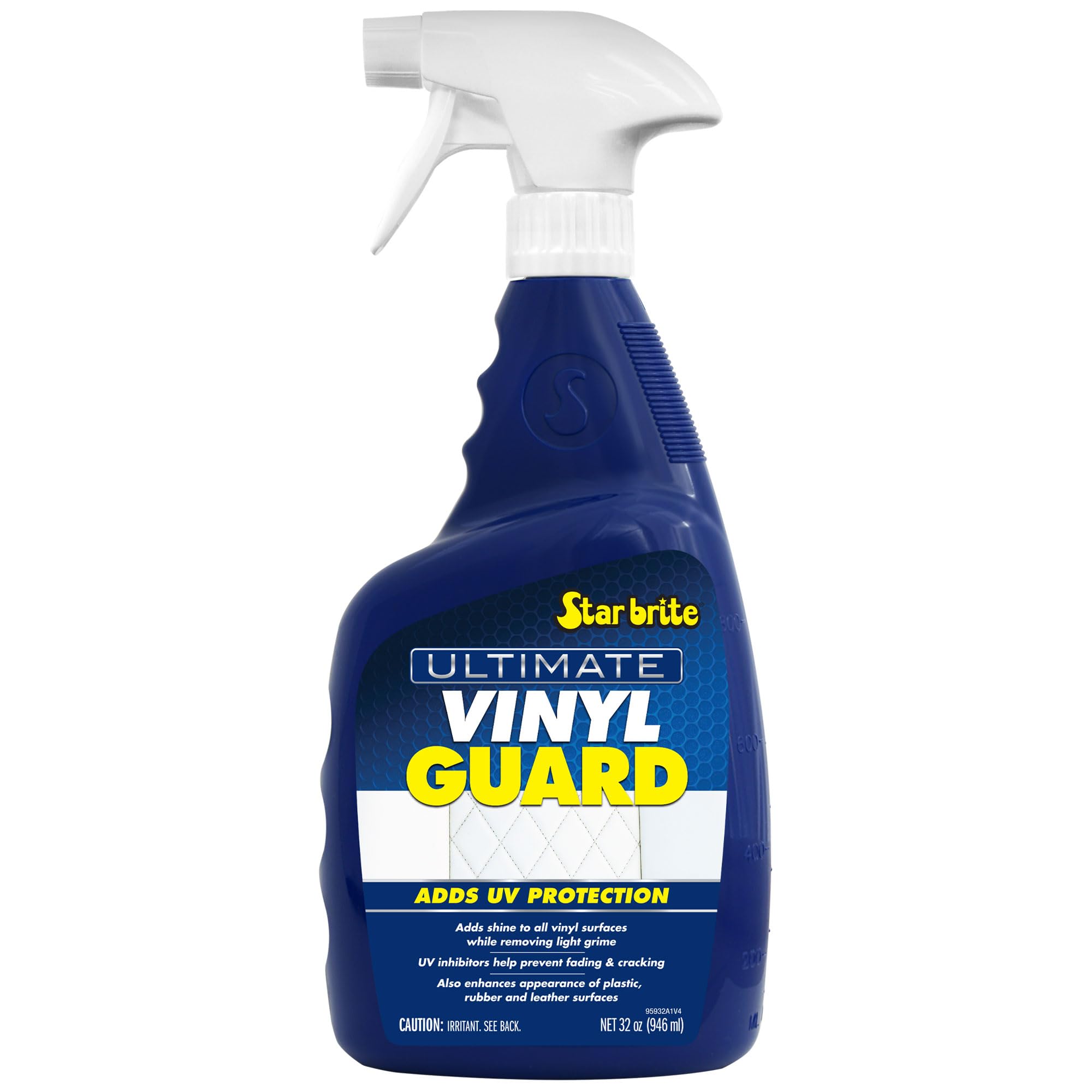 Ultimate Vinyl Guard STAR BRITE - Spray on Protection & Shine - Prevent Fading & Cracking - Keep Vinyl, Leather, Plastic & Rubber - 32 OZ (095932)