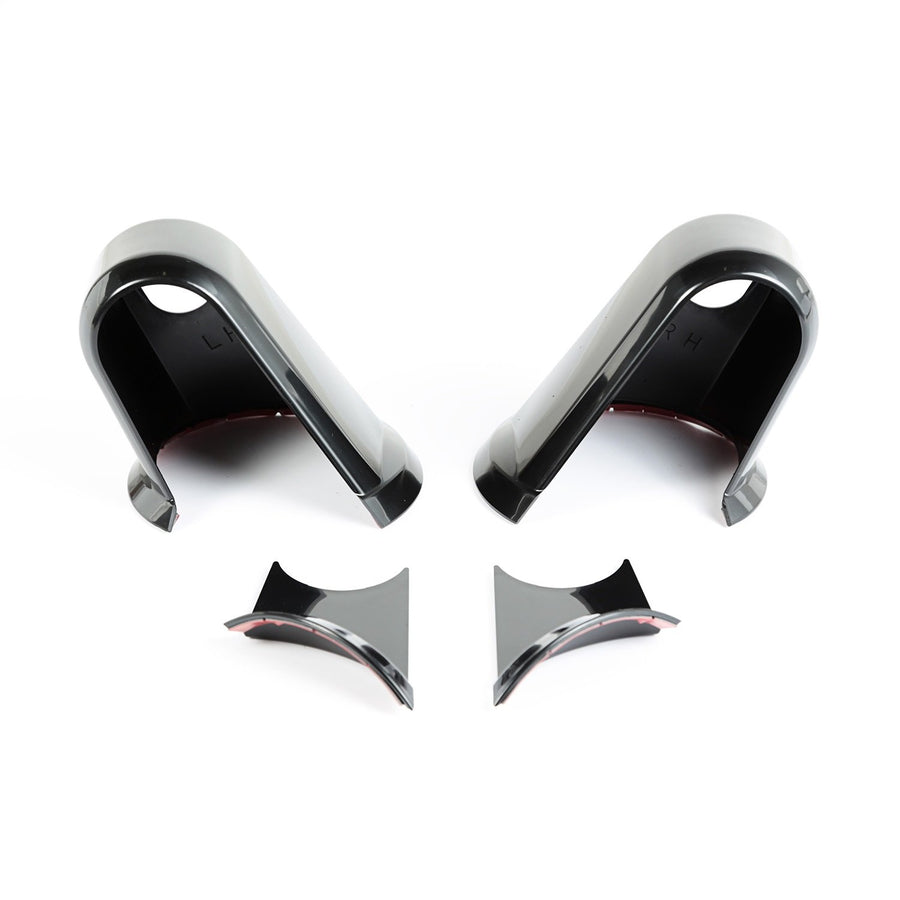 Door Mirror Arm Covers, Black, Paintable | Rugged Ridge | 13311.05 | Fits 2007-2018 Jeep Wrangler JK/JKU